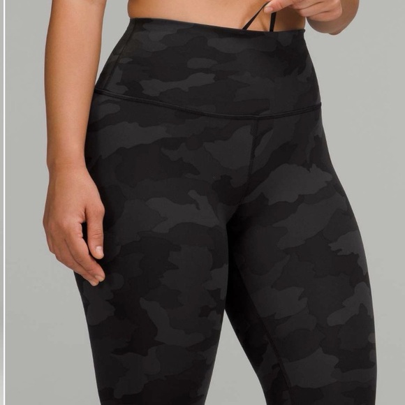 lululemon athletica Pants - Lululemon Align high-waisted shorts. Heritage 365 Dark Charcoal Camo, size 18